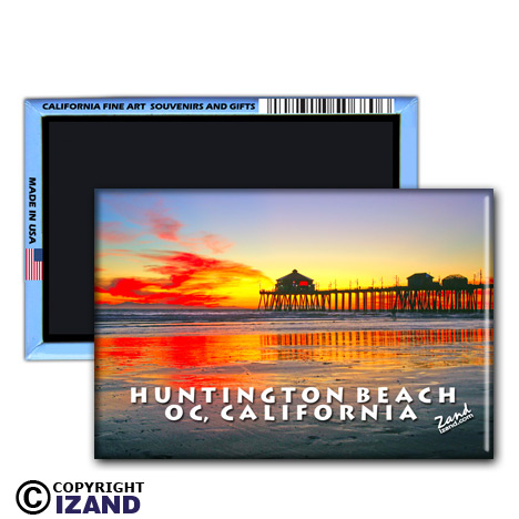 HUNTINGTON BEACH PHOTO MAGNETS