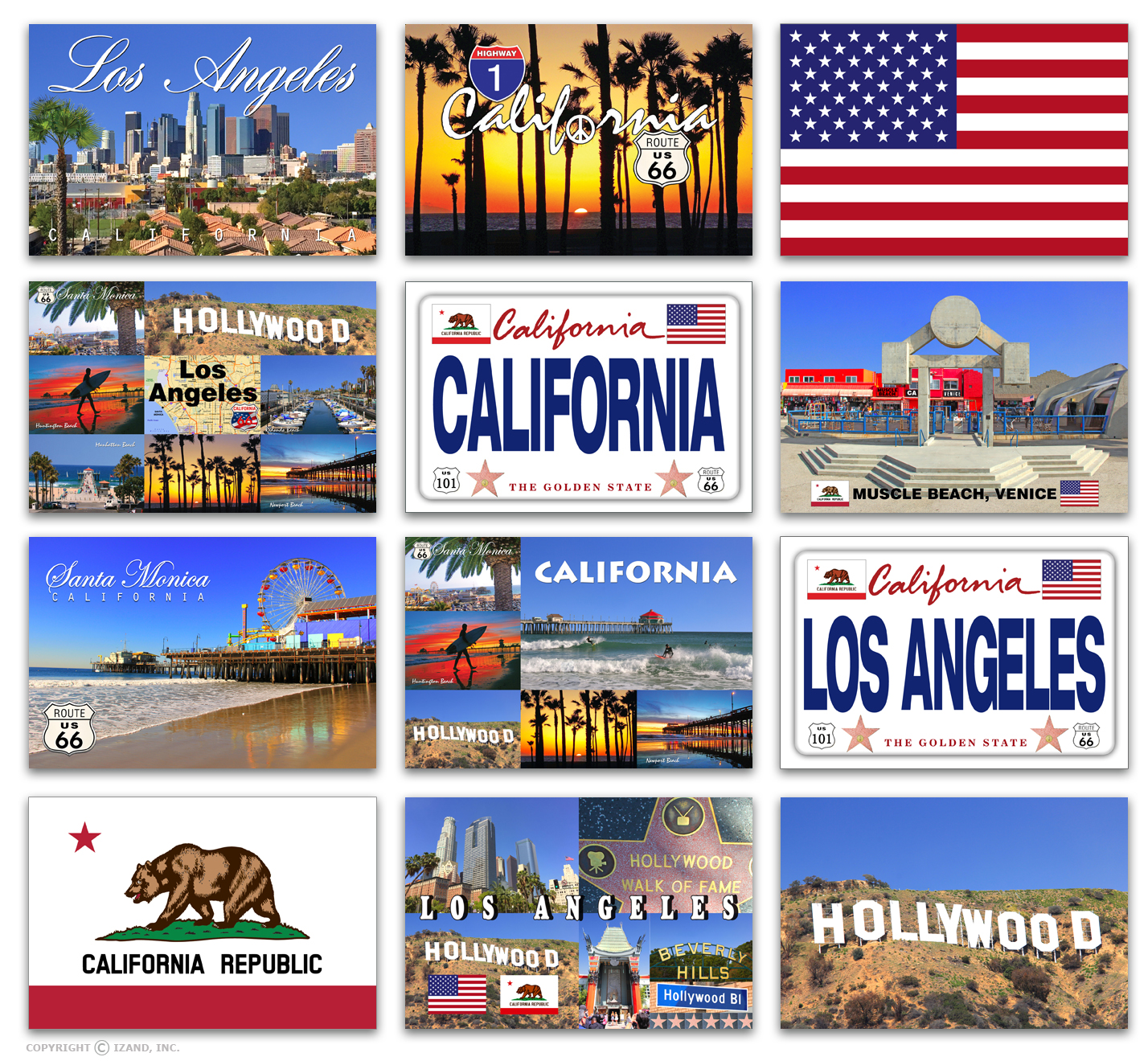 POSTCARDS / CALIFORNIA COLLECTION / Set of 24 | 1-front-page.jpg
